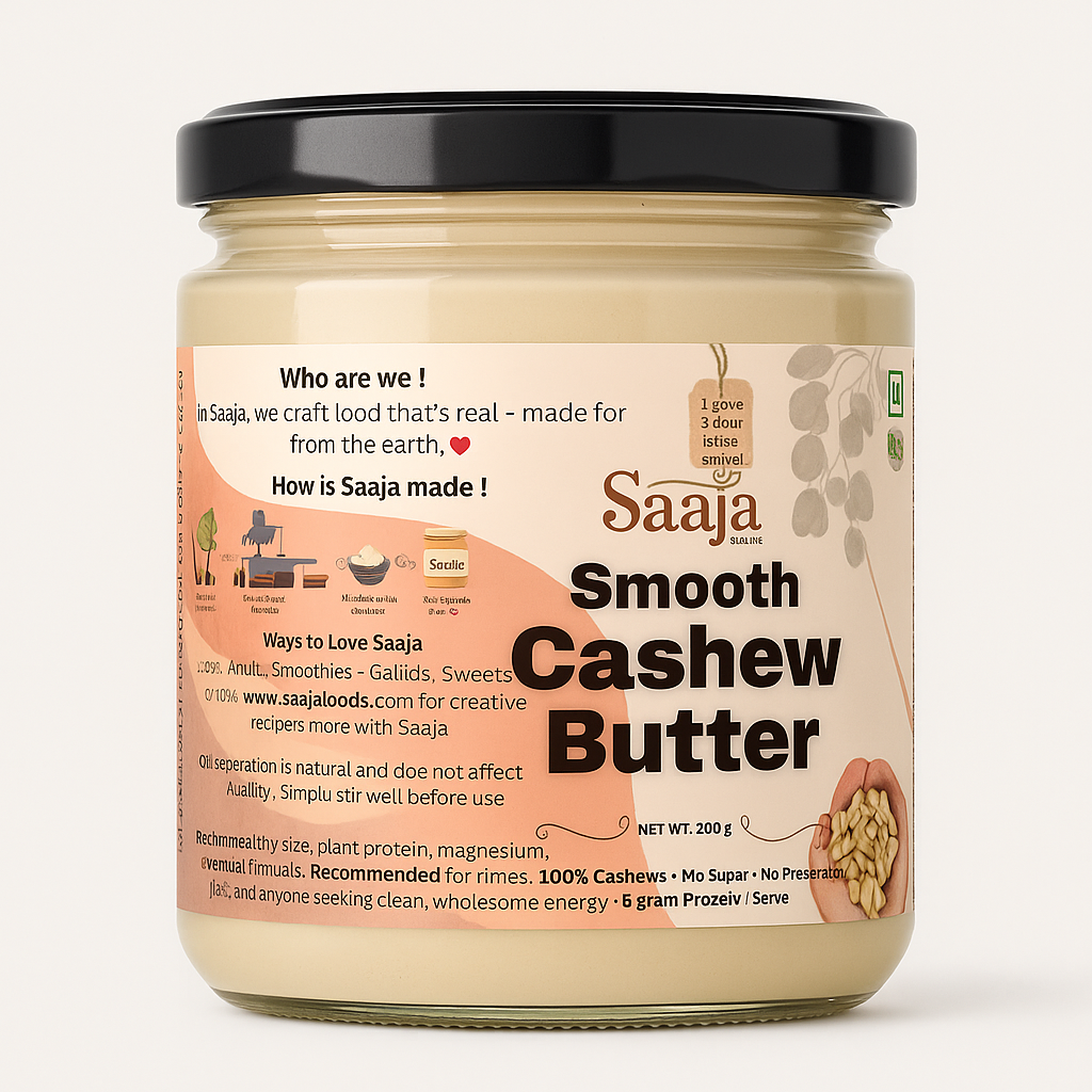 Saaja Plain Cashew Butter_200grams