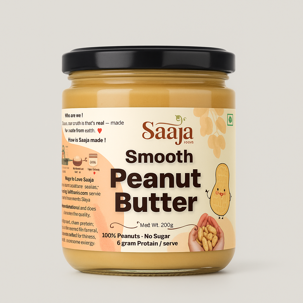 Saaja Smooth Peanut Butter_200grams
