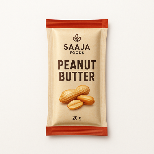 Saaja Naked Peanut Butter_20gram_One Serve Pouch